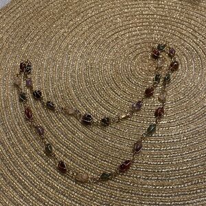 Elegant Multi-Color Gemstone Necklace